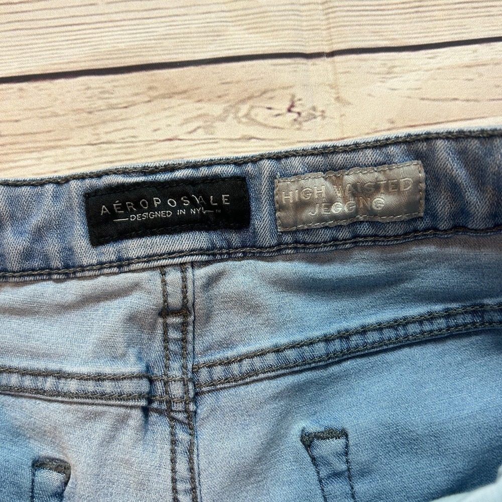 Aeropostale High Waisted Ankle Jegging Denim Jeans Women's Size 6 Regular - Picture 7 of 9